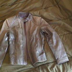 Green leather jacket